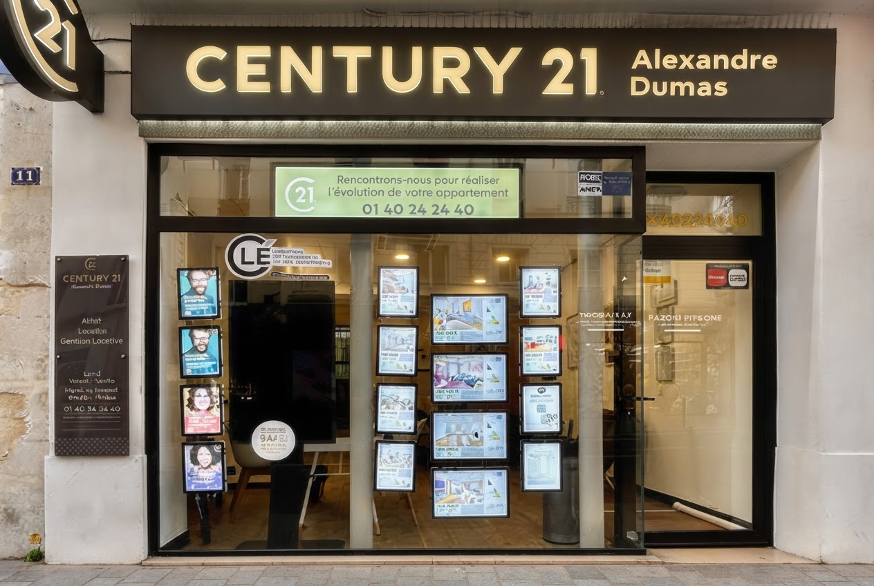 Façade CENTURY 21 Alexandre Dumas
