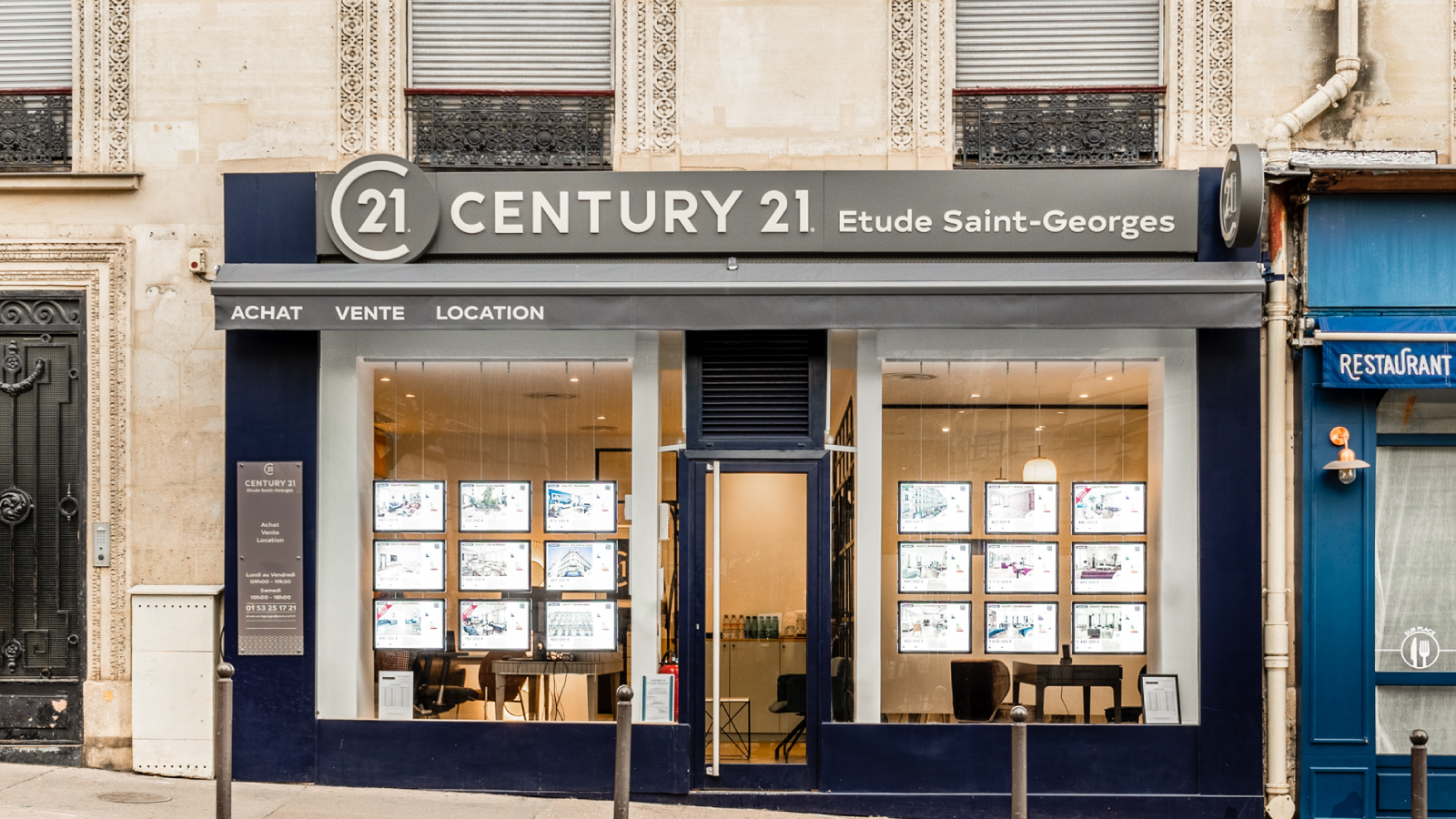 Façade CENTURY 21 Etude Saint-Georges