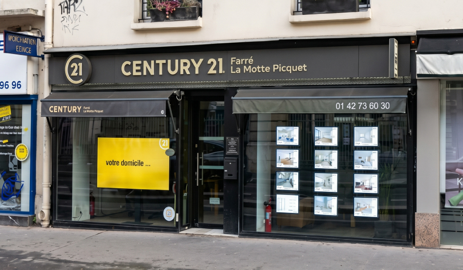 Façade CENTURY 21 Farré La Motte Picquet