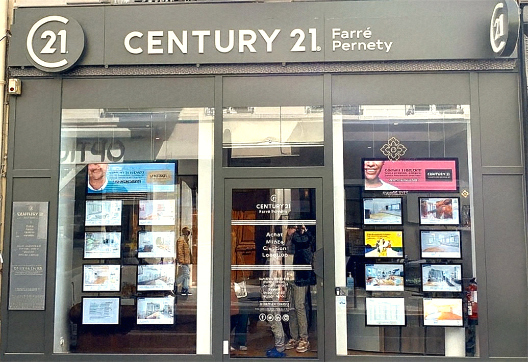 Façade CENTURY 21 Farré Pernety