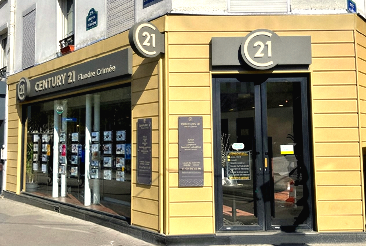 Façade CENTURY 21 Flandre Crimée
