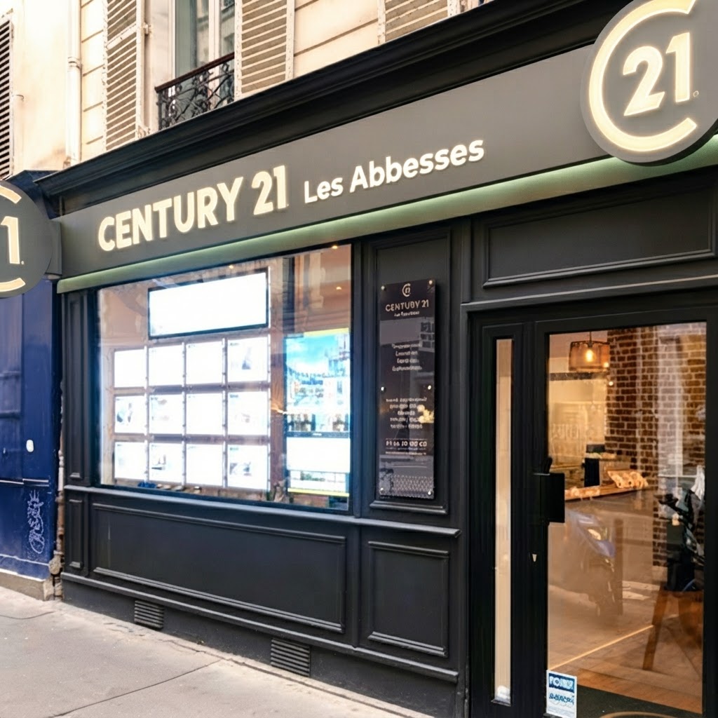 Façade CENTURY 21 Les Abbesses