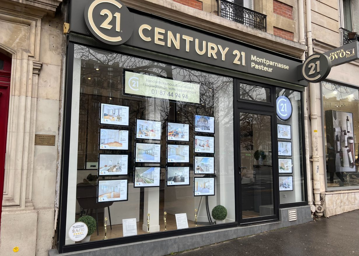 Façade CENTURY 21 Montparnasse Pasteur