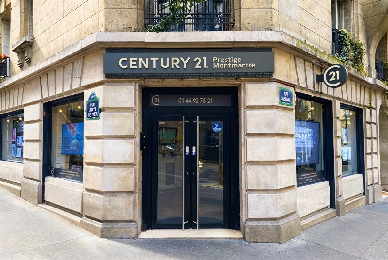 Façade CENTURY 21 Prestige Montmartre