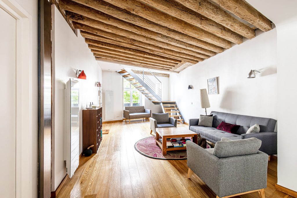 Duplex de caractère, immeuble de 1750, beaux volumes – Val-de-Grâce, Paris 5ème