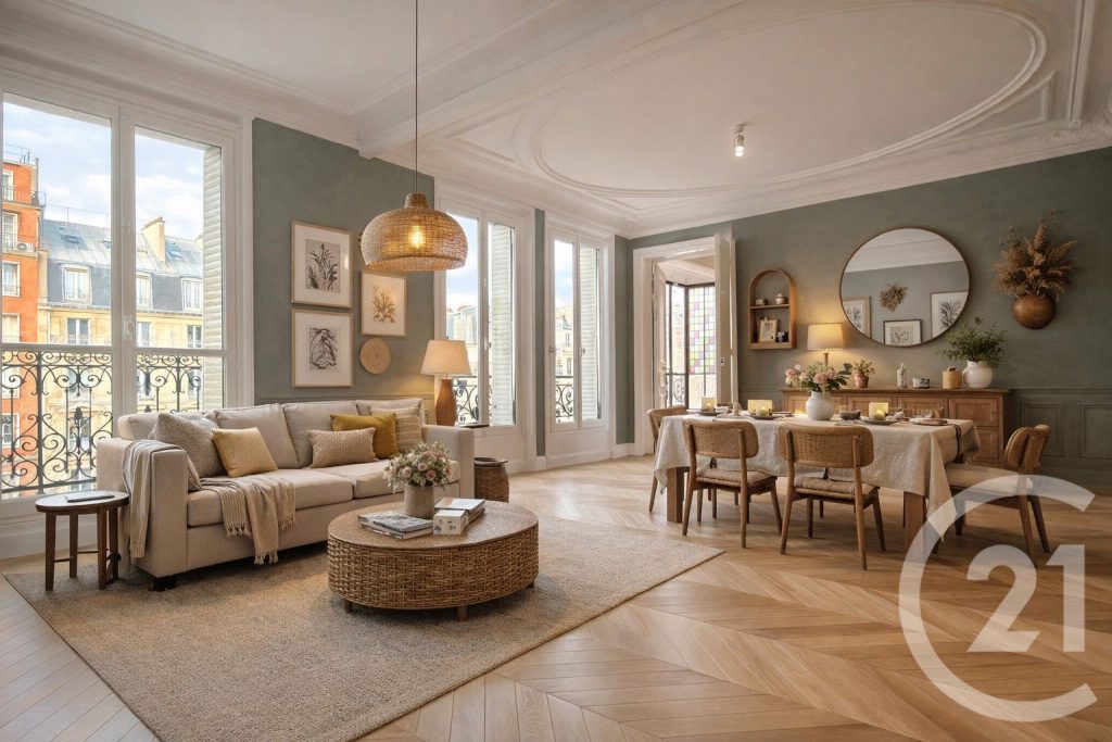 Appartement familial 5 pièces 100 m² — Paris 13e, portes du Quartier Latin