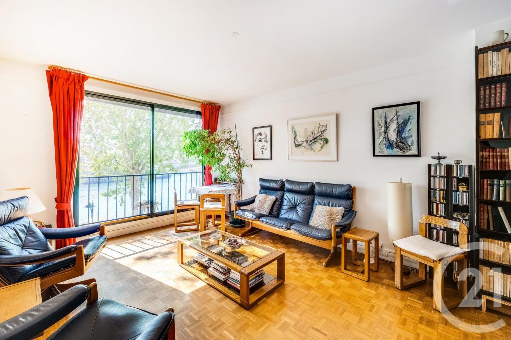 Appartement 3 pièces traversant, 71 m², vue Seine, Auteuil
