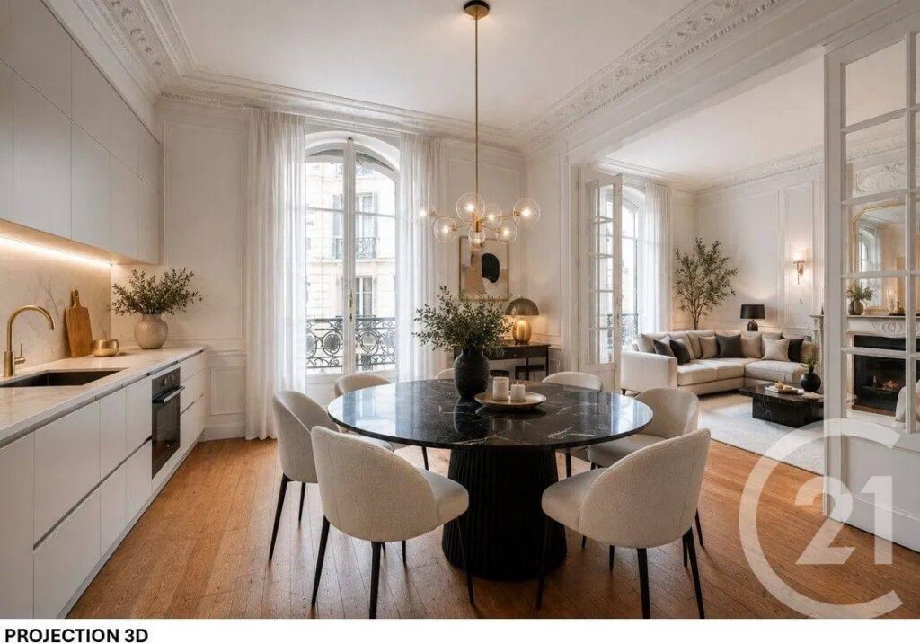 Appartement 4 pièces 100,65 m² – Paris 16e Auteuil Sud